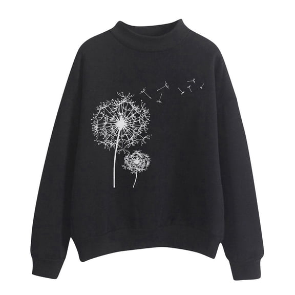 MESSUEN Pullover Sweatshirts for Women Fall Sweatshirts for Women Thick Sweatshirts for Women Womens Dress Shirts Cotton Sweatshirts for Women Womens Tops Womens Tank Tops Casual Black L