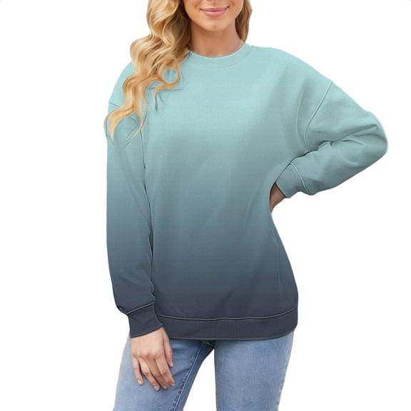 MESSUEN Pullover Sweatshirts for Women Thick Sweatshirts for Women Winter Sweatshirts for Women Sweatshirt for Women Woman Shirts Women Shirt Long Sleeve Shirt Gray S