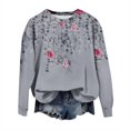 thumbnail image 1 of MESSUEN Pullover Sweatshirts for Women Winter Sweatshirts for Women Long Sweaters for Women Womens Blouses Casual Woman Shirts Woman Tops Cute Long Sleeve Top Gray M, 1 of 4