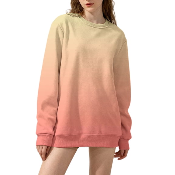 MESSUEN Pullover Sweatshirts for Women Long Sweatshirts for Women Thick Sweatshirts for Women Fall Sweatshirts Womens Tops Multi-color XL