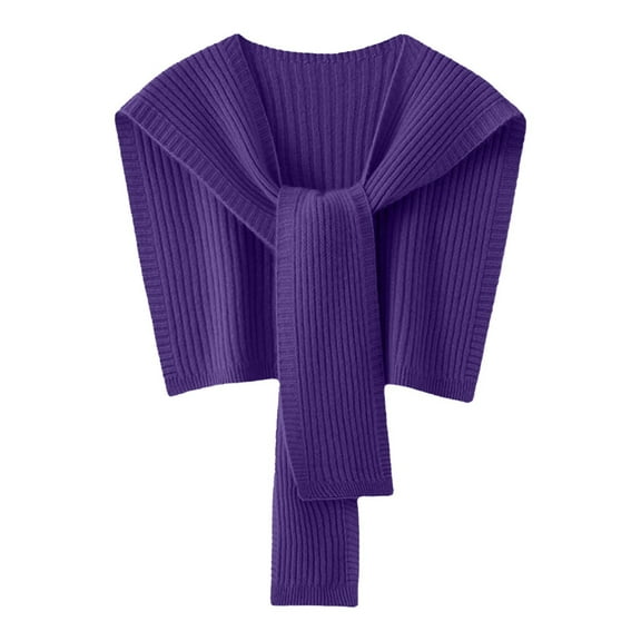 MESSUEN Shawl Wraps for Women Knitted Shawl Poncho Sweater Women Scarfs for Women Scarf for Woman Scarf Women Shawls for Women Purple One Size