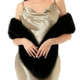 thumbnail image 1 of MESSUEN Shawls and Wraps for Evening Dresses Faux Fur Shawl for Dress Women's Cape Scarf Wraps for Women Shawl Poncho Tops for Women Black One Size, 1 of 3