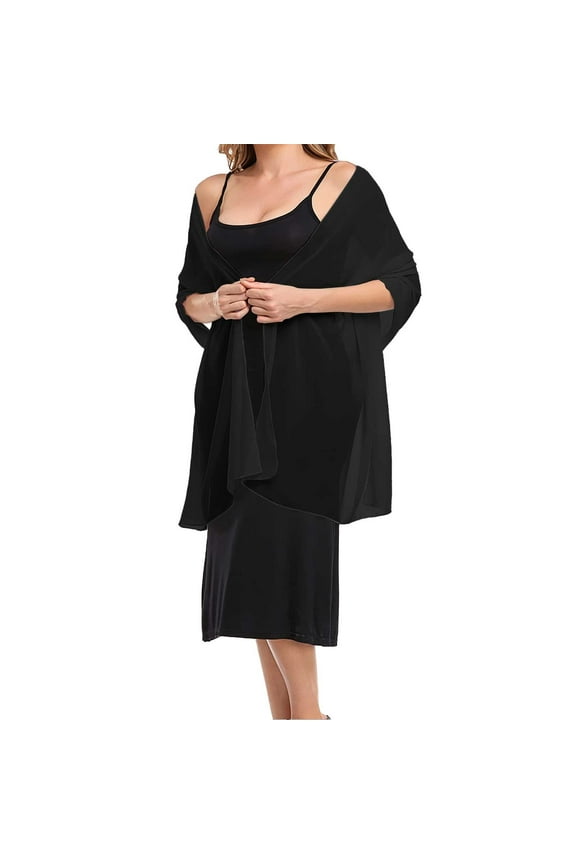 Sheer Shawl Silk Shawl for Dress Winter Scarfs for Women Scarf Womens Women Shawl Poncho Women Black S