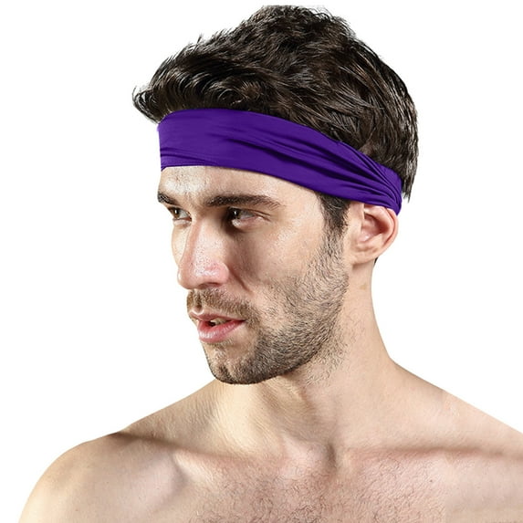 MESSUEN Sports Headbands for Women Sports Headband Men Sports Headbands Hair Headband Fashion Accessories Hair Accessories Sport Headband Purple One Size