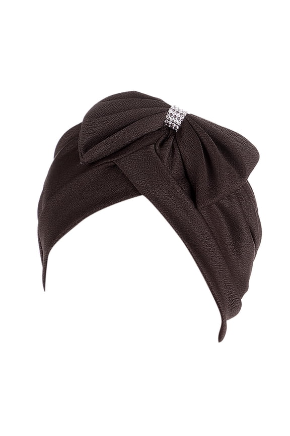 Sun Hats Women's Sun Hat Headscarf Brimless Hat Turban Headbands Women Turban Sun Hats for Women Coffee One Size