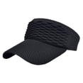 thumbnail image 1 of MESSUEN Sun Visor Hat Beach Hats for Women Running Hat Spring and Summer Outdoor Sports Cap Student Sun Hat Sunshade Hat Wide Brim Hats for Women Sun Hats for Women Black One Size, 1 of 4