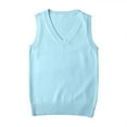 thumbnail image 1 of MESSUEN Sweater Vest Women Pull Over Sweaters Womens Cozy Sweaters for Women Casual Tank Tops Summer Sleeveless Tops for Women Womens Basic Tank Tops Women Shirts Blue XL, 1 of 4