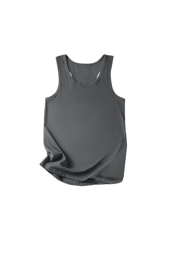 Tank Tops Women Womens Tank Tops Loose Fit Square Neckline Camisole Casual Daily Shirts T Shirt U Neck Tee Tops Tunic Vest Tanks Casual Tank Tops Womens Summer Blouses Gray S