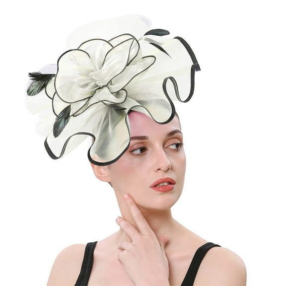 MESSUEN Tea Hats for Women Ladies Hats for Tea Party Dress Hat Dress Hats for Women Womens Tea Party Hat Girls Tea Party Hat Ladies Fascinator Hats E One Size