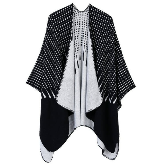 MESSUEN Thick Scarf Knit Poncho Vintage Shawl Fall Scarf Women Scarfs Womens Scarves Scarf for Woman F One Size