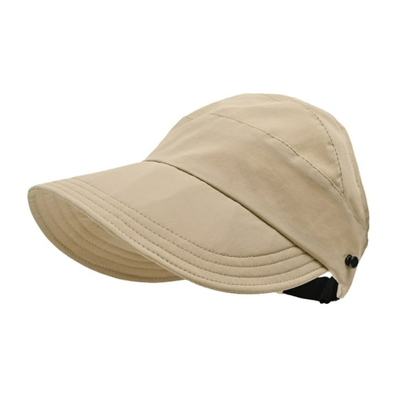 MESSUEN Uv Protection Sun Hats for Women Running Hats for Women Wide Brim Hats for Women Outdoor Hollow Top Sun Hat Women's Wide Brim Sun Hat Sun Hat Women Sun Hat Men Khaki One Size