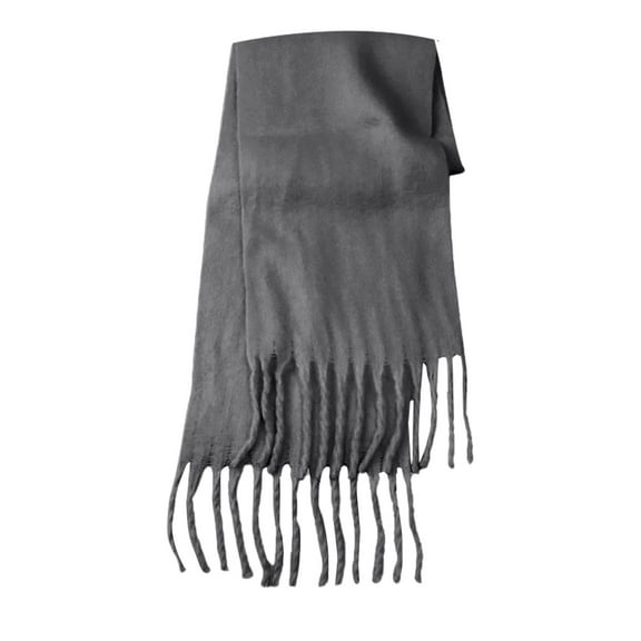 MESSUEN Winter Scarves Thick Scarf Long Scarves for Women Poncho Women Womens Scarf Women's Scarf Top Z Dark Gray A