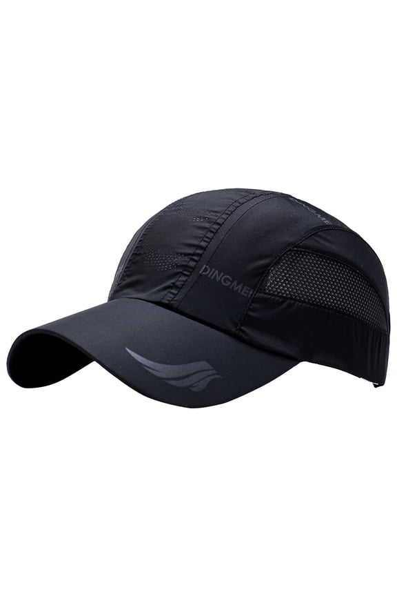 Womens Baseball Caps Womens Sun Hat Baseball Caps for Men Mens Running Hat Golf Hats Baseball Hat Trucker Cap Black One Size