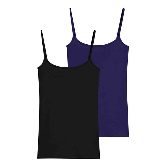 MESSUEN Womens Camisole Tank Tops Crop Tops Scoop Neck Camisole Women's Solid Fit Underlay Versatile Bottom Tank Top Women Shirt Tops for Women Trendy Summer Black L