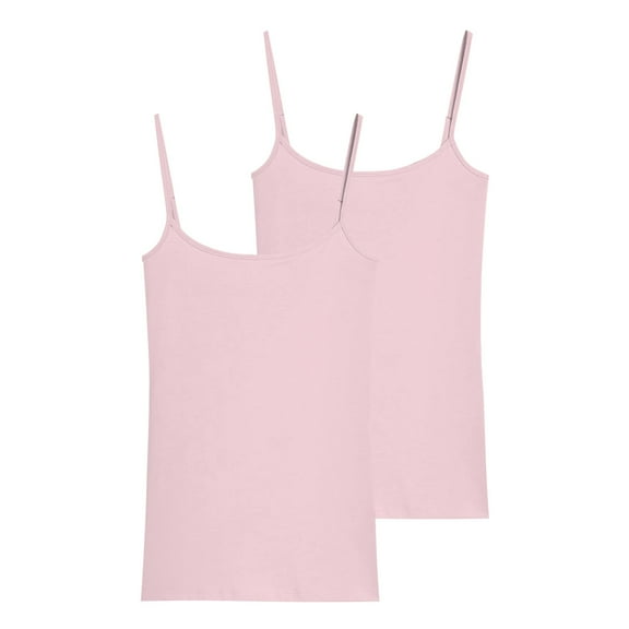 MESSUEN Womens Camisole Tank Tops Crop Tops Scoop Neck Camisole Women's Solid Fit Underlay Versatile Bottom Tank Top Women’s Blouses Womens Basic Tank Tops Pink 1 L