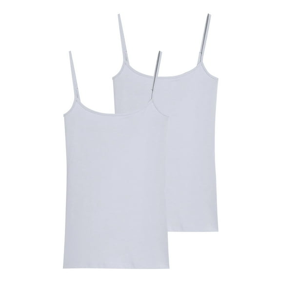 MESSUEN Womens Camisole Tank Tops Crop Tops Scoop Neck Camisole Women's Solid Fit Underlay Versatile Bottom Tank Top Womens Blouses Dressy Casual Women Shirts Blue L