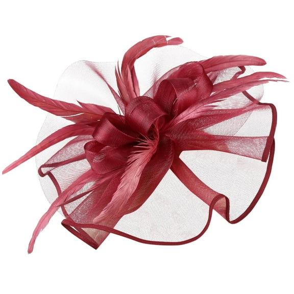 MESSUEN Womens Fashion Hats Ladies Hats for Tea Party Womens Church Hats Tea Party Hat Headbands for Women Tea Party Hat for Women Dress Hats for Women Hot Pink One Size
