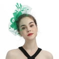 thumbnail image 1 of MESSUEN Womens Fashion Hats Womens Tea Party Hat Hair Fascinators for Women Tea Party Hat for Women Tea Party Hats Dress Hat Ladies Fascinator Hats Green 1 One Size, 1 of 3