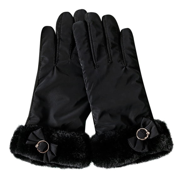 MESSUEN Womens Gloves with Touchscreen Fingers Cotton Gloves for Women Work Gloves Cycling Gloves Driving Exercise Gloves Warm Gloves Accessories Snow Gloves Men's Gloves Knit Gloves Black One Size