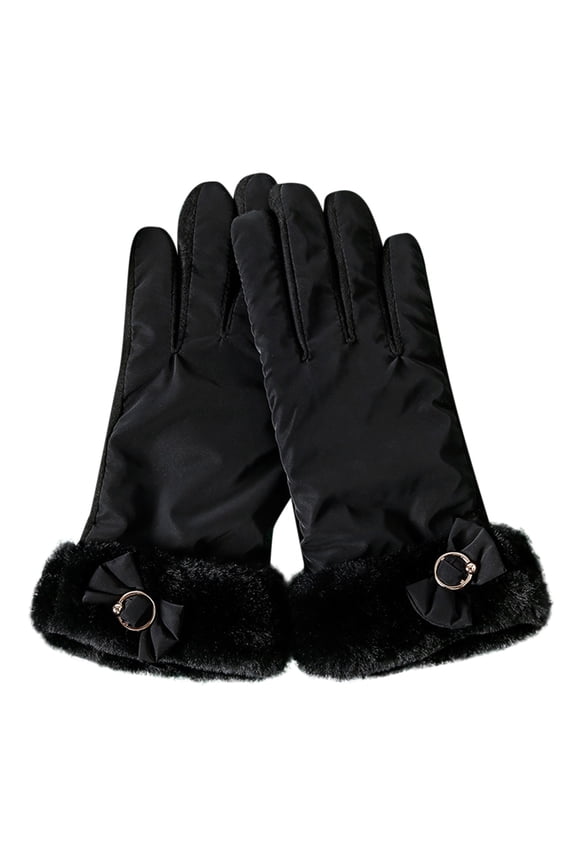 Womens Gloves with Touchscreen Fingers Cotton Gloves for Women Work Gloves Cycling Gloves Driving Exercise Gloves Warm Gloves Accessories Snow Gloves Men's Gloves Knit Gloves Black One Size
