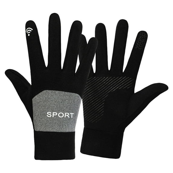 MESSUEN Womens Gloves with Touchscreen Fingers Womens Winter Gloves Cold Weather Gloves Driving Accessories Cycling Gloves Ski Gloves Warm Gloves Snow Gloves Cotton Gloves for Women Gray 1 One Size