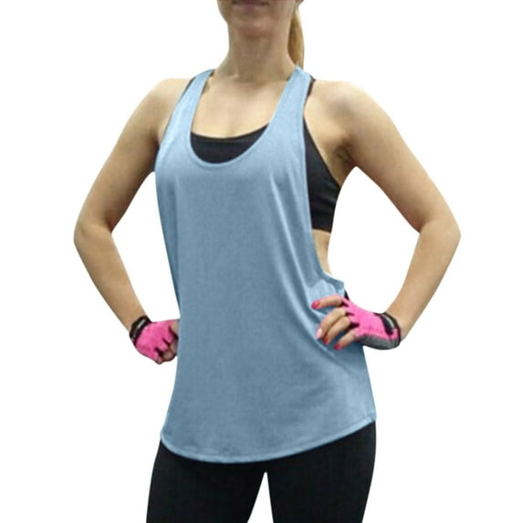 MESSUEN Womens Sleeveless Tops Sleeveless Workout Tops for Women Crew Neck Muscle Sport Custom Running Fitness Yoga Muscle Gym Tank Basic Womens Tops Sleeveless Tees for Women A L