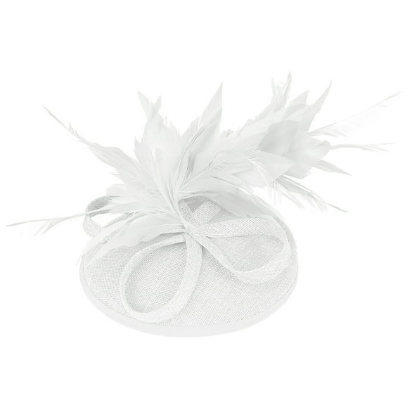 MESSUEN Womens Tea Party Hat Ladies Hats for Church Girl Hat Fashion Hats for Women Fashion Hat for Tea Party Women Dress Hats for Women White One Size