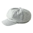 thumbnail image 1 of MESSUEN Womens Winter Hat Womens Newsboy Cap Women Winter Hat Womens Winter Hats Winter Hats for Women Winter Hats for Women Fashionable Newsboy Cap for Women Gray One Size, 1 of 9