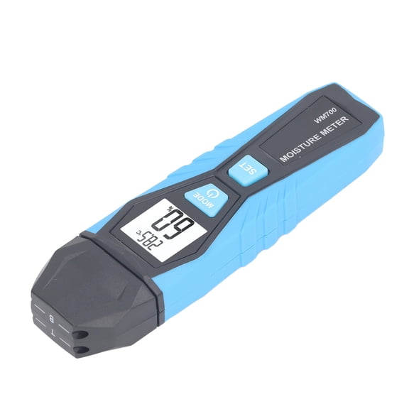 MESTEK WM700 Handheld Digital Moisture Meter for Wood Concrete Brick Lime Mortar Humidity Detection, LCD Display Moisture Tester with High Accuracy Pin Type Sensor [cite: 14]