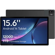 MESWAO 2025 15.6 Inch Android 14 Large Tablet, FHD IPS Helio G99 Octa-Core 8GB+256GB Expandable 1TB,Dual Wi-Fi,32MP-Cameras Quad Speakers12000mAh