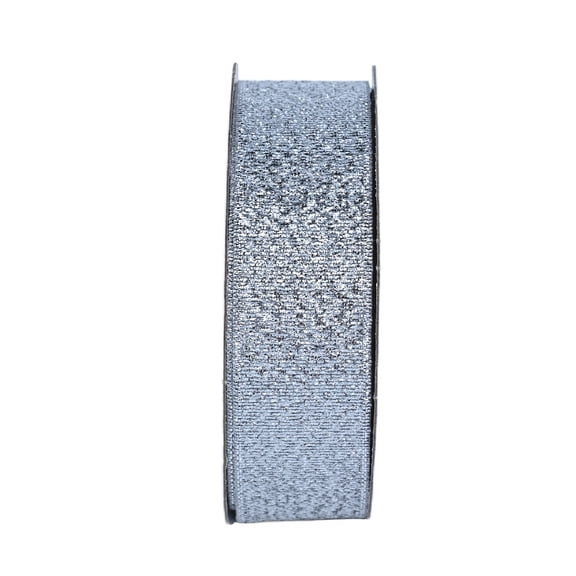 Gwen Studios 7/8" Galena Metallic Silver Ribbon, 3 yards
