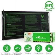 MET Certified 2 Pack Seedling Heat Mat, Seedfactor Waterproof Durable Germination Station Heat Mat, Warm Hydroponic Heating Pad for Indoor Home Gardening Seed Starter10 X 20