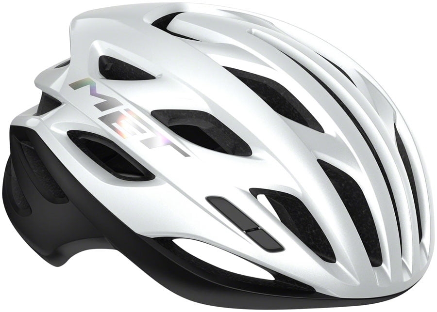 MET Estro MIPS Helmet In-Mold Safe-T Upsilon Fit White Holographic Glossy Small