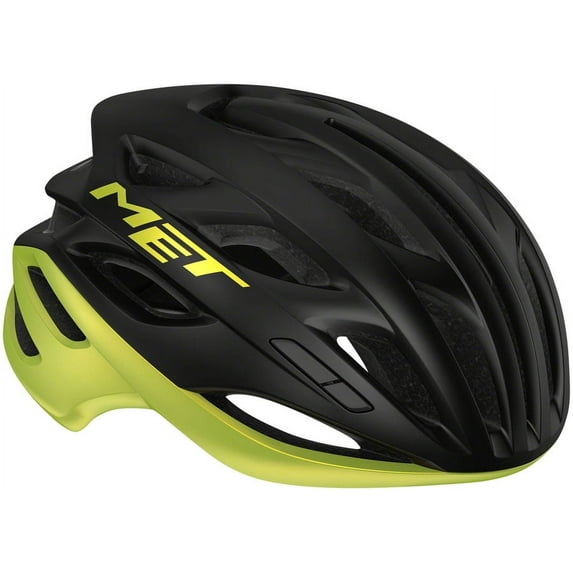 MET Estro MIPS Helmet Safe-T Upsilon Black/Lime Yellow Metallic Glossy Medium