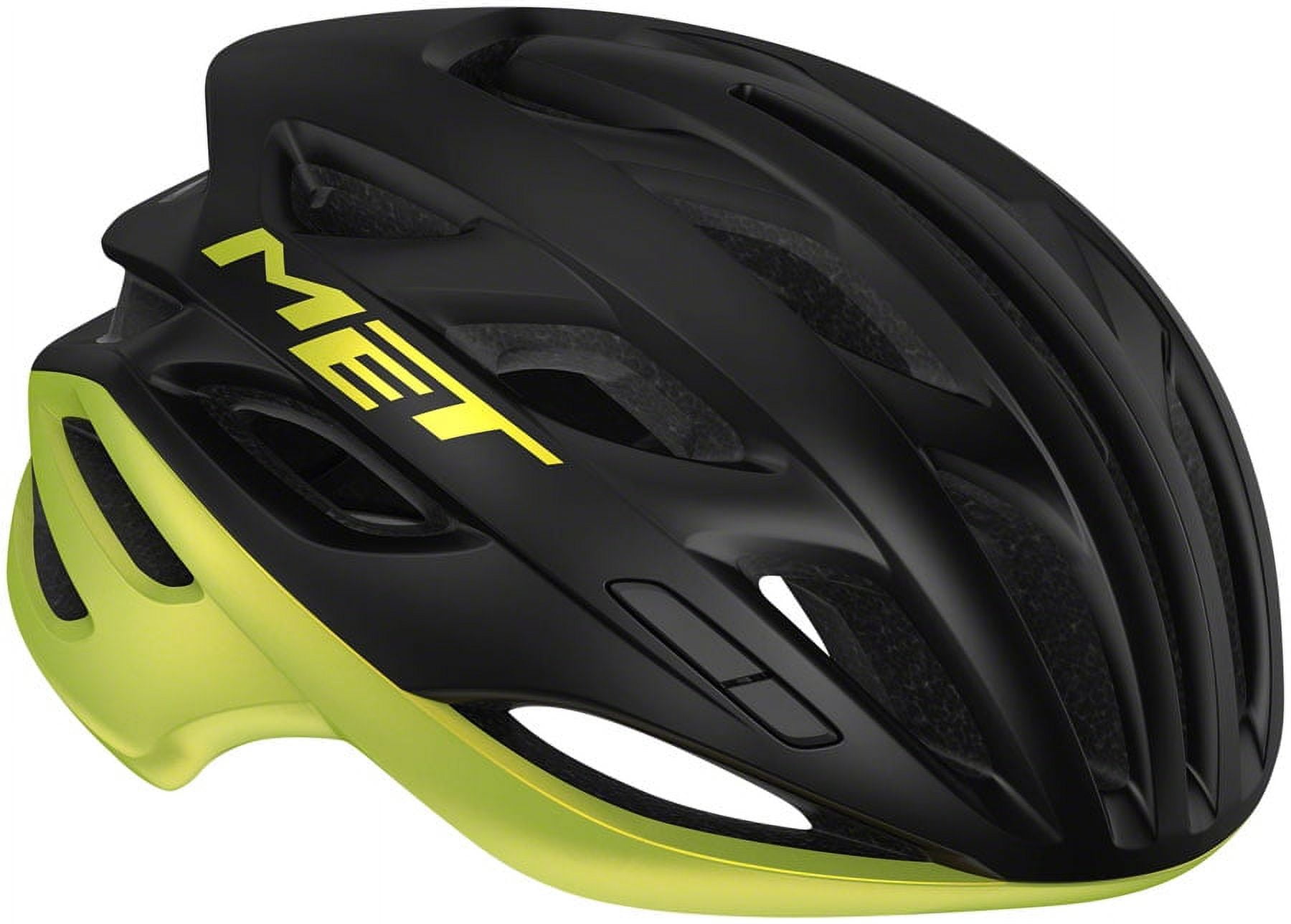 MET Estro MIPS Helmet Safe-T Upsilon Fit Black/Lime Yellow Metallic Glossy Small