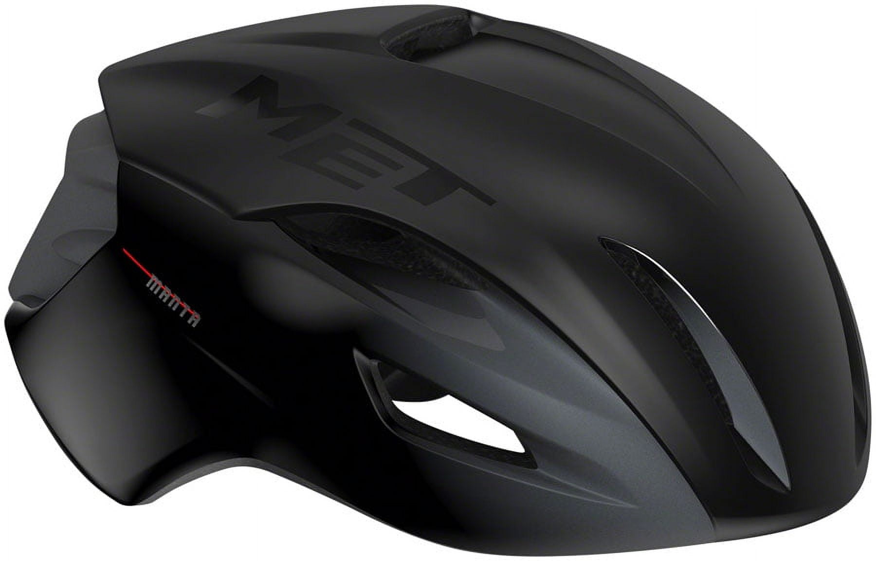 MET Manta MIPS Tri/TT Helmet In-Mold Fidlock Buckle Matte/Glossy Black, Large