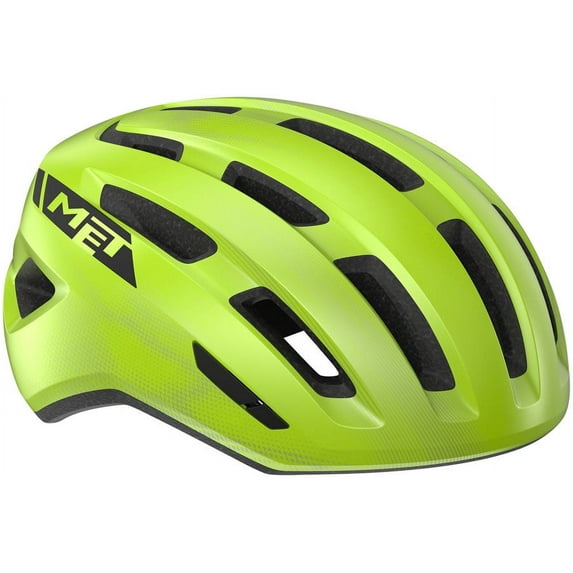 MET Miles MIPS Helmet Safe-T Twist 2 Fit Glossy Fluorescent Yellow, Medium/Large