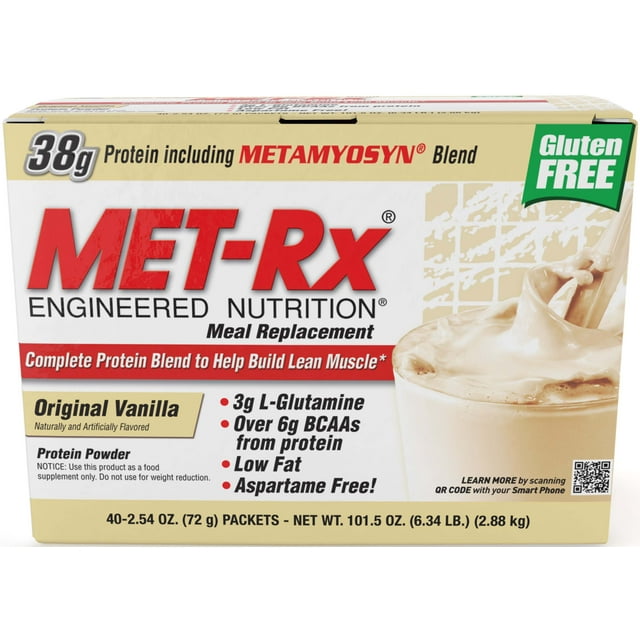 METRX Original Meal Replacement, Original Vanilla, 40 Ct