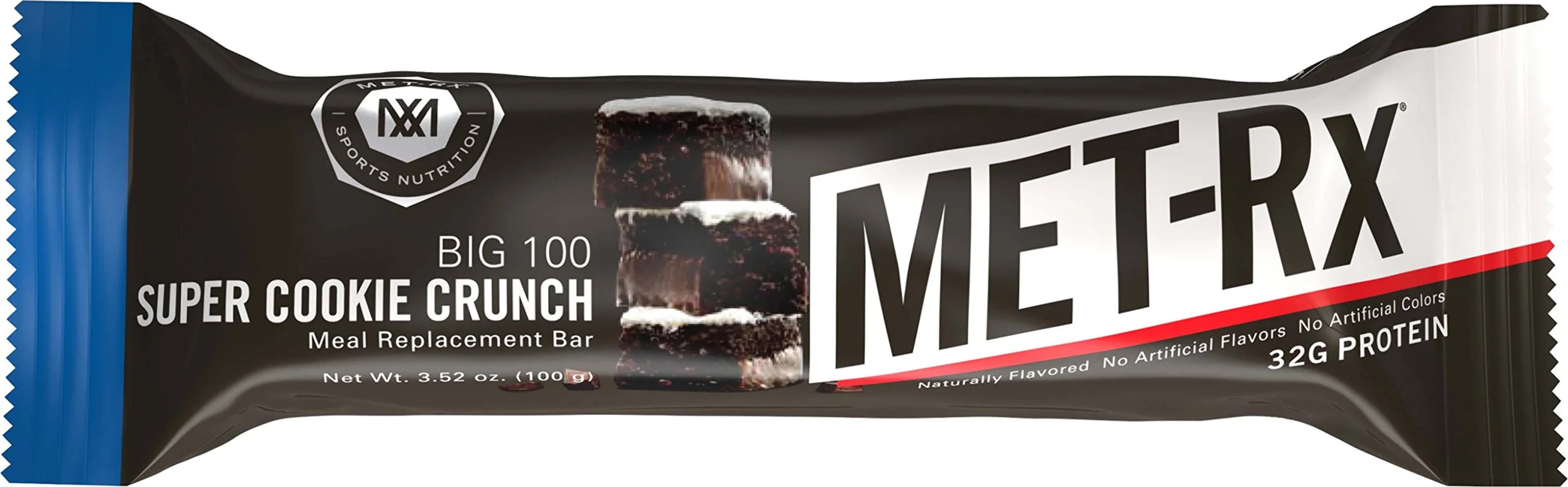 METRx Big 100 High Protein Meal Replacement Bars, Super Cookie Crunch