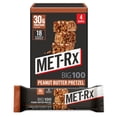 thumbnail image 1 of MET-Rx Big 100 High Protein Meal Replacement Bars, Peanut Butter Pretzel, 30g Protein, 3.52 oz, 4 Count, 1 of 8