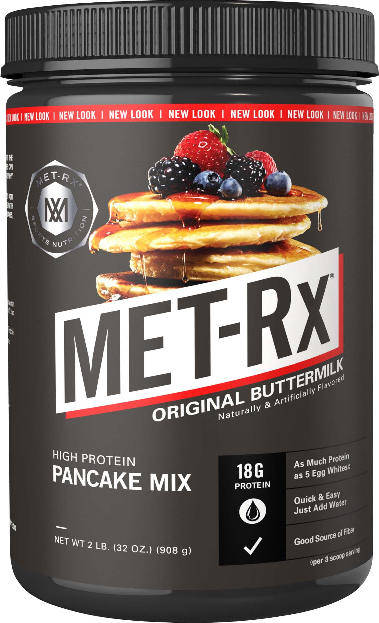 METRxHigh Protein Pancake Mix, Original ButtermilkAs Much Protein