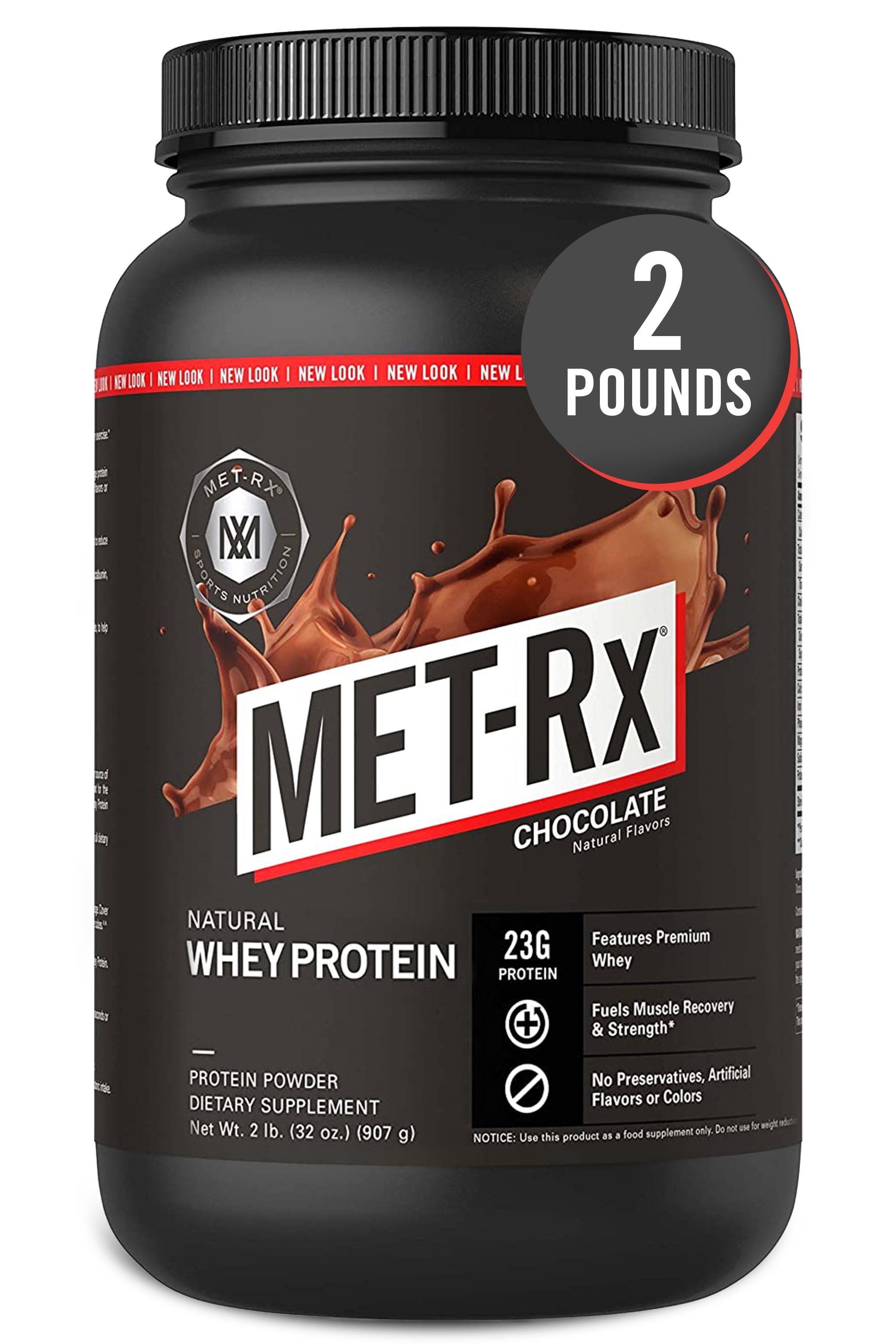 METRx(R) Natural Whey Protein Powder, Chocolate, 2 lb., Easy Mix