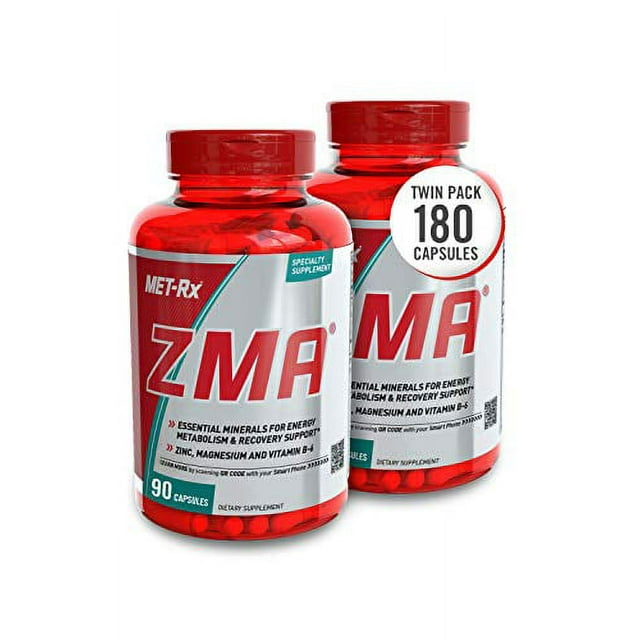 METRx ZMA Supplement, with Zinc and Vitamin B6, Supports Muscle