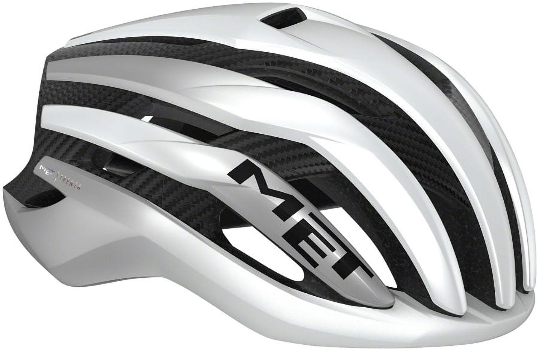 MET Trenta 3K Carbon MIPS Helmet In-Mold EPS Matte White/Silver Metallic, Medium