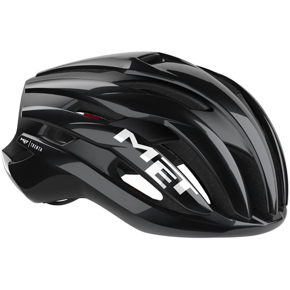 MET Trenta Helmet - Black/Red Gloss, Large
