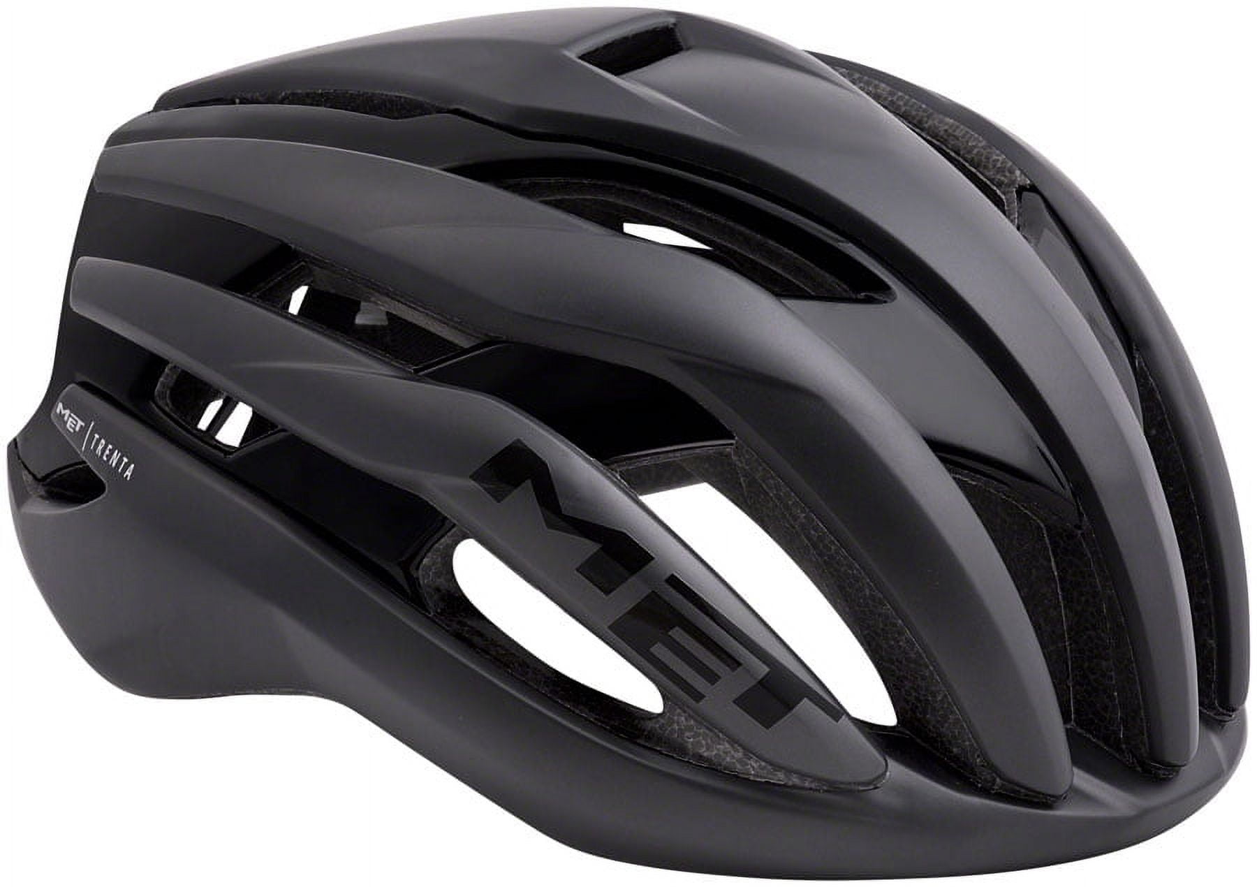MET Trenta MIPS Road Tri/TT Helmet Safe-T Orbital Fit Matte/Glossy Black, Medium