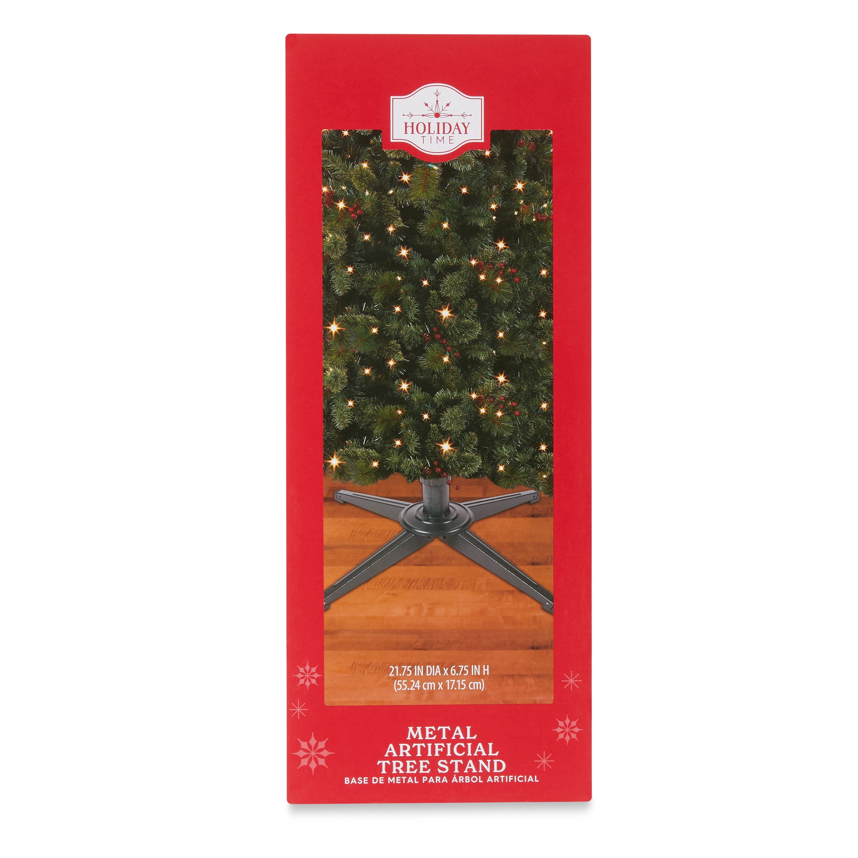 Metal Artificial Christmas Tree Stand, Green, 6.8", by Holiday Time