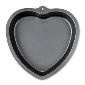 1 Count, 10 IN, Heart Shape, Carbon Steel Cake Pan, by Way To Celebrate