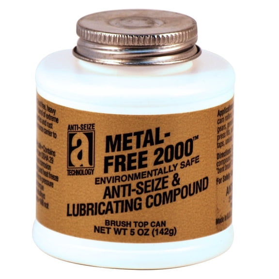 METAL-FREE 2000 20005 Non-Metallic Environmentally Safe Anti-Seize Compound, 5 oz., Dark Gray, Paste