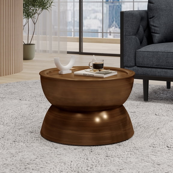 METAL HAMMERED COFFEE TABLE